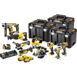 DeWALT: Conjunto de ferramentas AKU de 18 peças, baterias e carregador DCK1012P4T