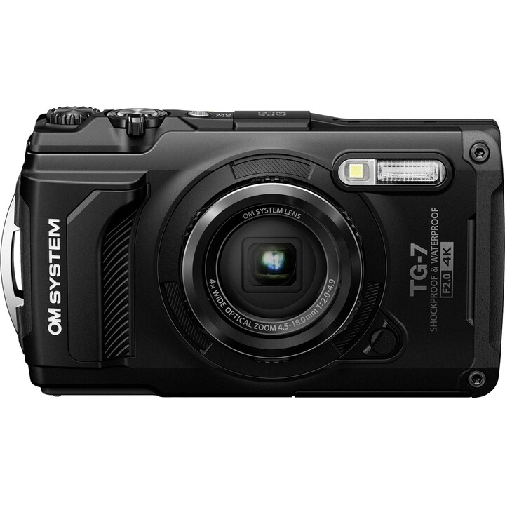 OM System TG-7 black Digital camera 12 MP Optical zoom