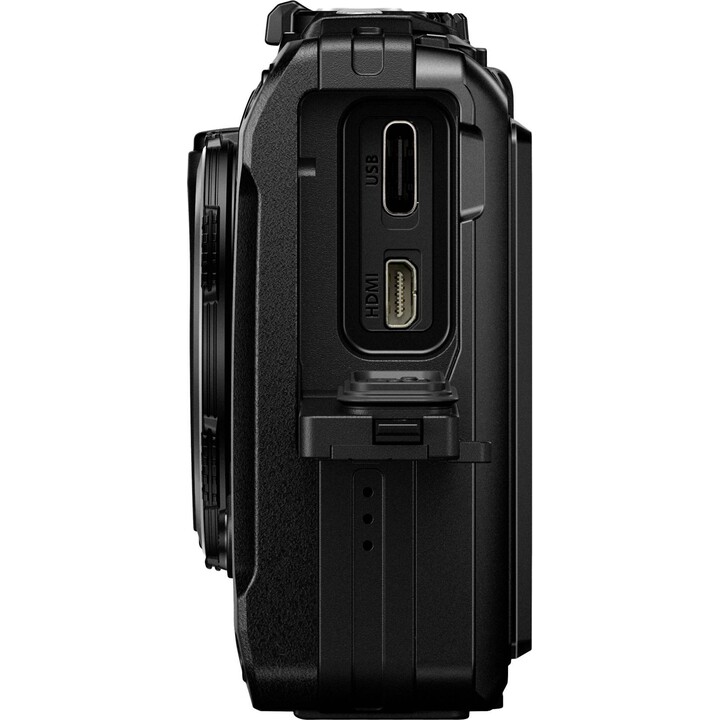 OM System TG-7 schwarz Digitalkamera 12 MP Optischer Zoom