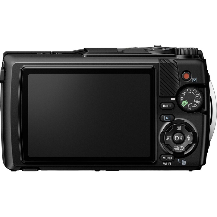 OM System TG-7 schwarz Digitalkamera 12 MP Optischer Zoom