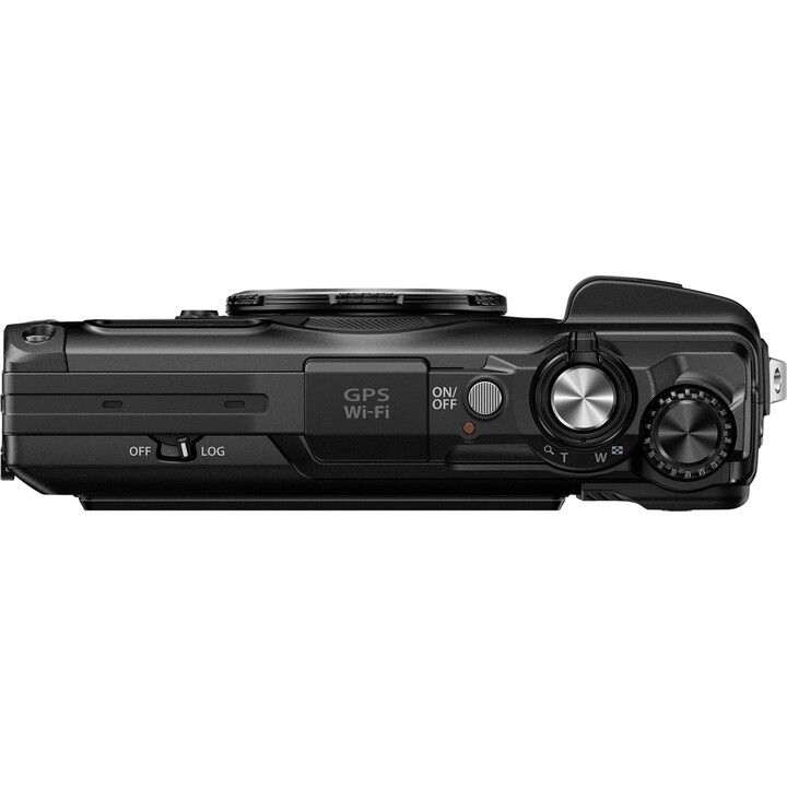 Câmara digital OM System TG-7 preta, 12 MP, zoom ótico