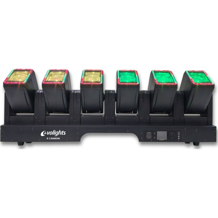 Evolights 6 Cannon Moving Bar 6x60 W RGBW