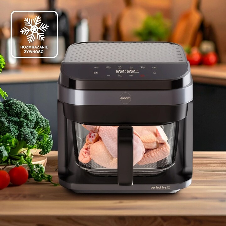 Recipiente de vidrio para freidora sin grasa ELDOM FR500 de 5,5 L