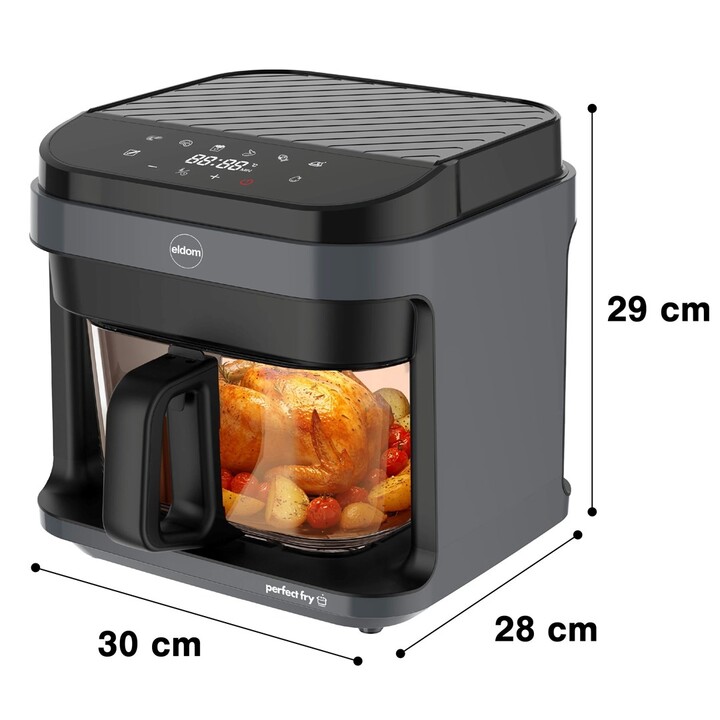 Recipiente de vidrio para freidora sin grasa ELDOM FR500 de 5,5 L