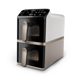 Friggitrice ad aria Philips serie 4000 NA462/80, doppia, 10 L, a libera installazione, 2750 W, colore nero, oro, grigio.