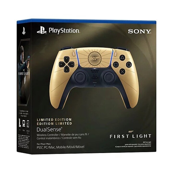 Sony PlayStation 5 DualSense Manette sans fil Édition limitée – 007 First Light™ Or