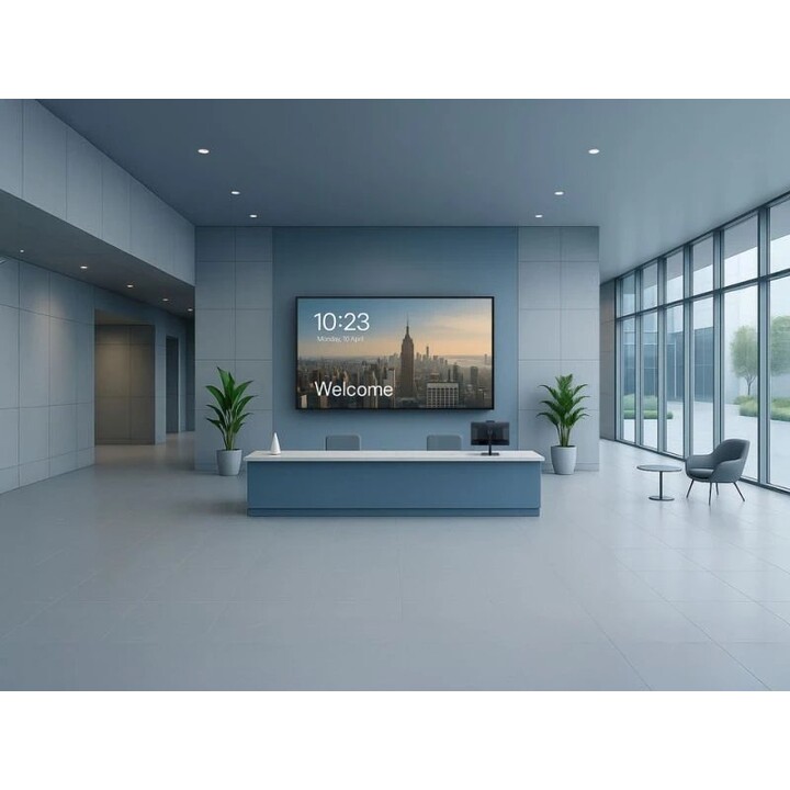 Écran grand format Viewboard LED 50 pouces, 3840 x 2160, 500 nits, Android 14, fonctionnement 24 h/24, 7 j/7, USB-C