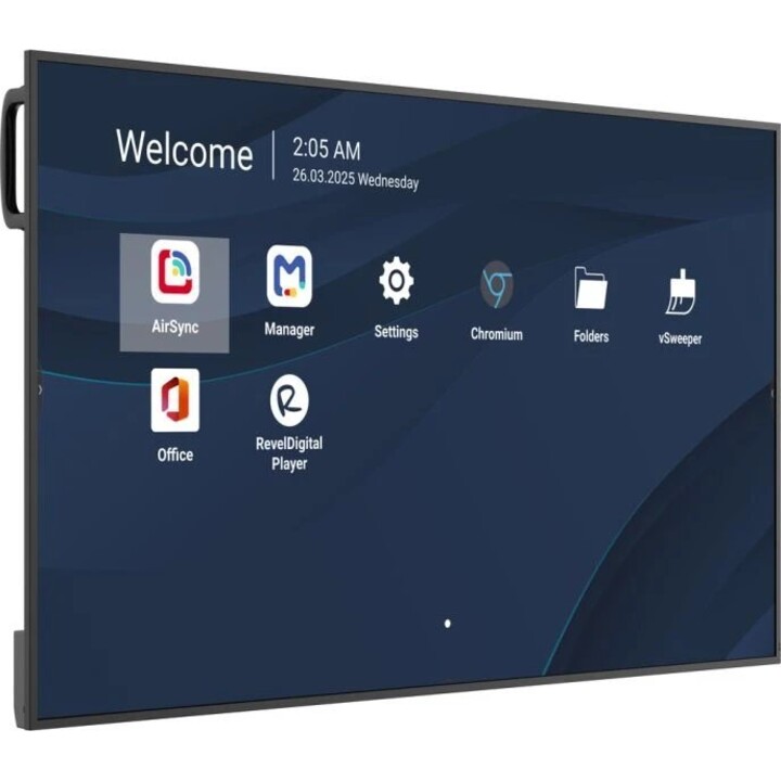 Ecrã LED de grande formato Viewboard, 55 polegadas, 3840 x 2160, 500 nits, Android 14, funcionamento 24 horas por dia, 7 dias po