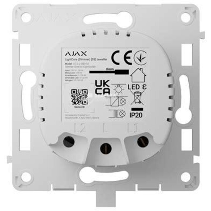 AJAX LightCore Vertical Dimmer (White)