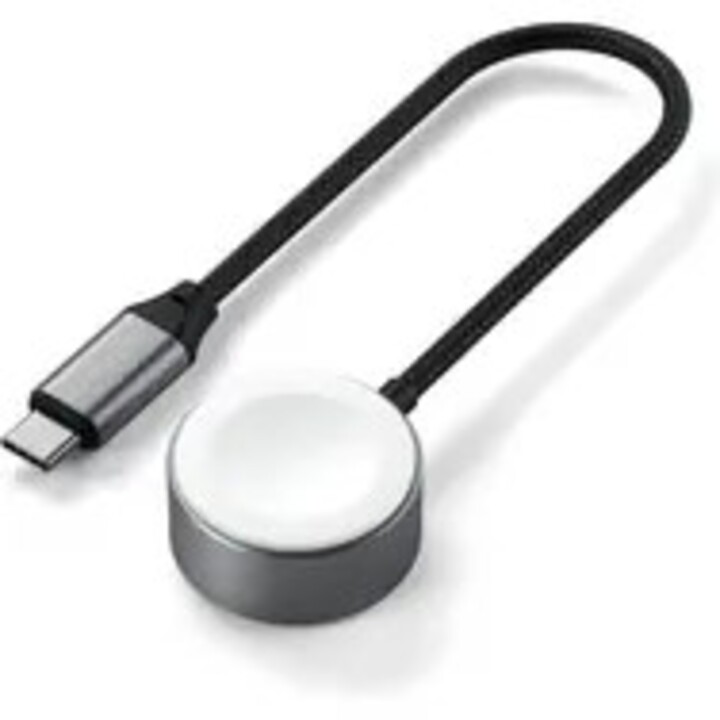 Caricabatterie per dispositivi mobili Satechi ST-QCAWM per smartwatch, bianco e grigio, USB wireless, per interni.