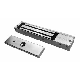 Cerradura electromagnética HARTTE MG280S de 280 kg con señalización.