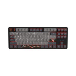 Fury Kanabo K6 US Gaming-Tastatur RGB-Beleuchtung magnetisch schwarz-grau