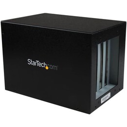 StarTech PCI Express (PCI-e) zu 4 PCI-Steckplätzen – Externe Erweiterungsbox aus schwarzem Aluminium und Stahl