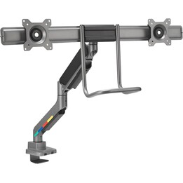 Kensington SmartFit Dual Monitor Arm with Crossbar and Handle