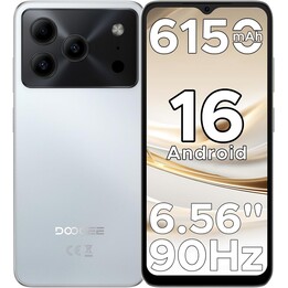 Doogee Note 56 Plus, 6 Go 256 Go, 6,56 IPS HD+, 6150 mAh, argent