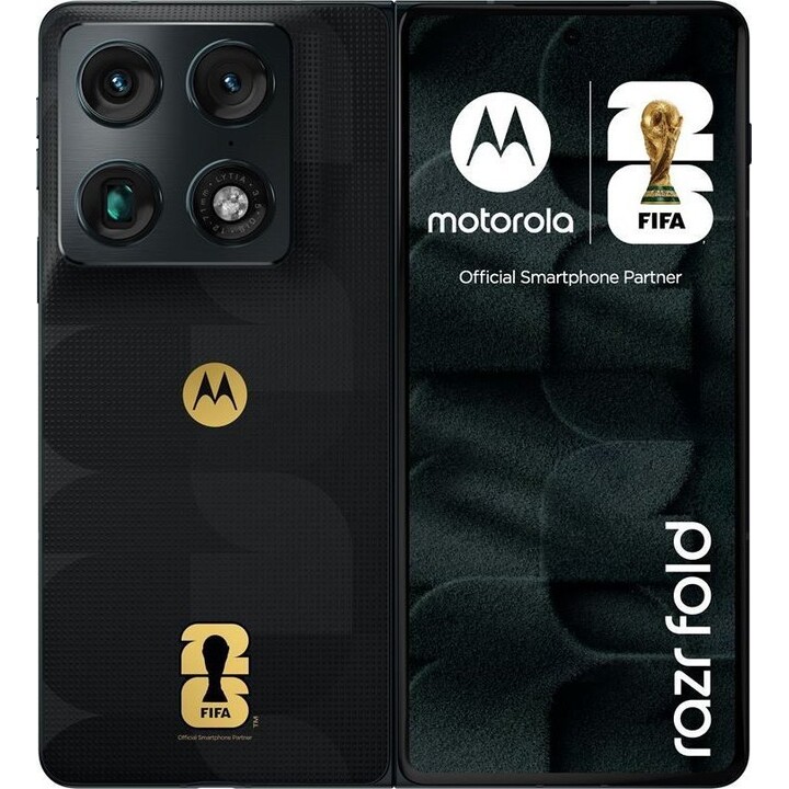 Motorola Razr Fold 5G, 16 GB + 512 GB, ecrã OLED de 6,7 polegadas, bateria de 6000 mAh, coleção da Copa do Mundo da FIFA 26