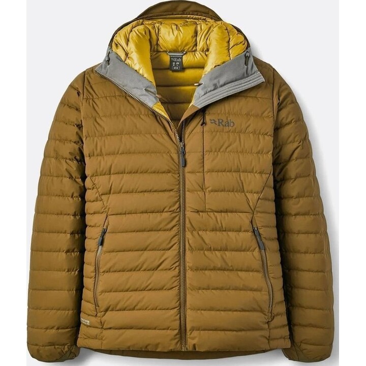 Chaqueta de plumas con capucha Rab Microlight Windstopper - Roble Talla: XL