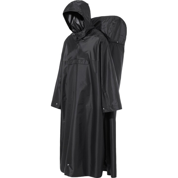 Peleryna przeciwdeszczowa na rower Tatonka Bike Poncho - black rozmiar: m