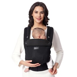 Porte-bébé Momcozy, nouveau-né à enfant en bas âge, maille aérée noire