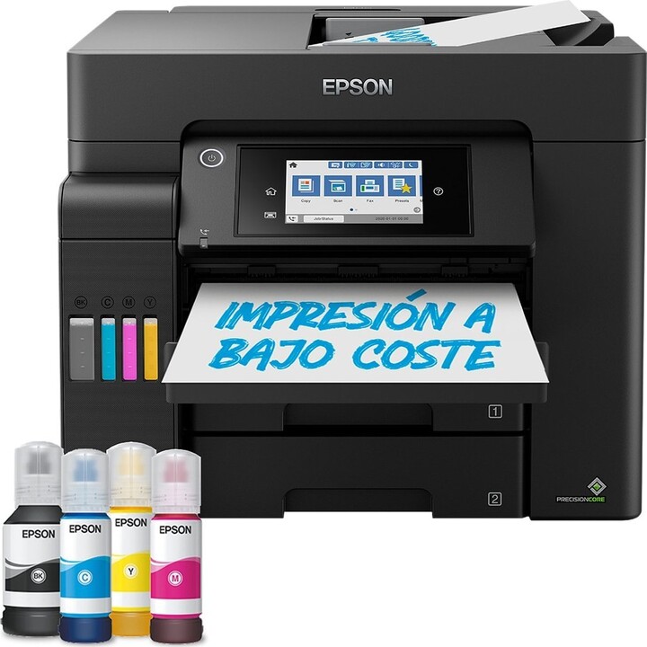 Epson EcoTank ET-5805 A4-Tintenstrahl-Multifunktionsdrucker mit nachfüllbaren Tintenpatronen, WLAN und automatischem Dokumentene