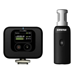 Shure MV88+W-KIT-Z6 - Microfone estéreo sem fio com receptor para câmera