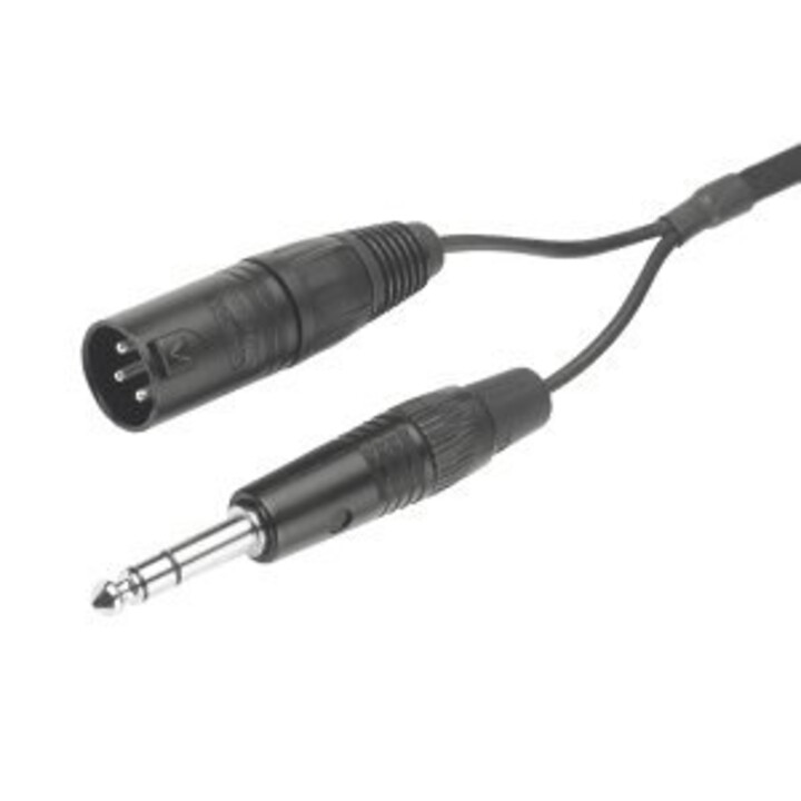 Beyerdynamic K 190.40 cable de conexión con conector XLR de 3 pines y jack estéreo de 6,35 mm