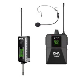 Sistema de microfone de fone de ouvido sem fio DNA UWH 1