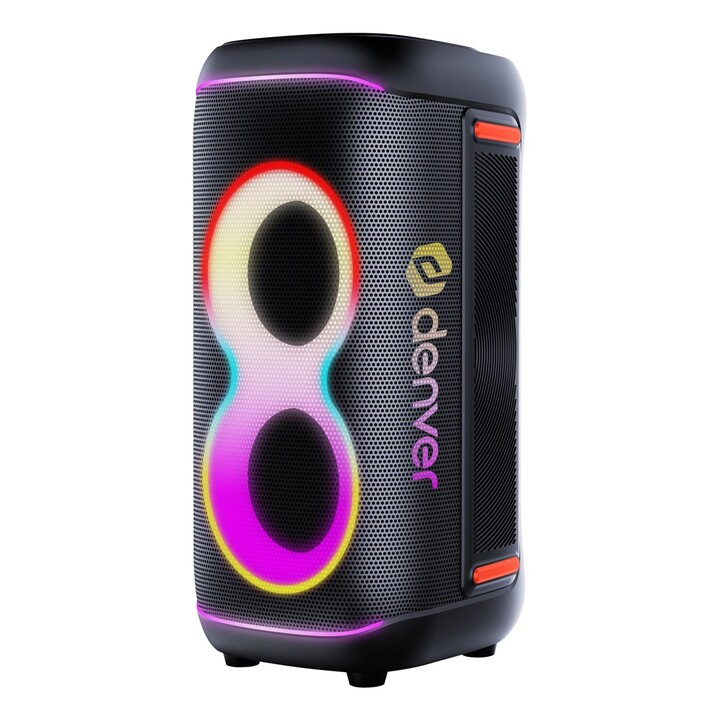Caixa de Som Denver BPS-370 para Festas, Preta, 100W