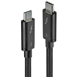 Cabo USB Lindy 41555 USB 3.2 Gen 1 (3.1 Gen 1) 0,5 m USB-C Preto