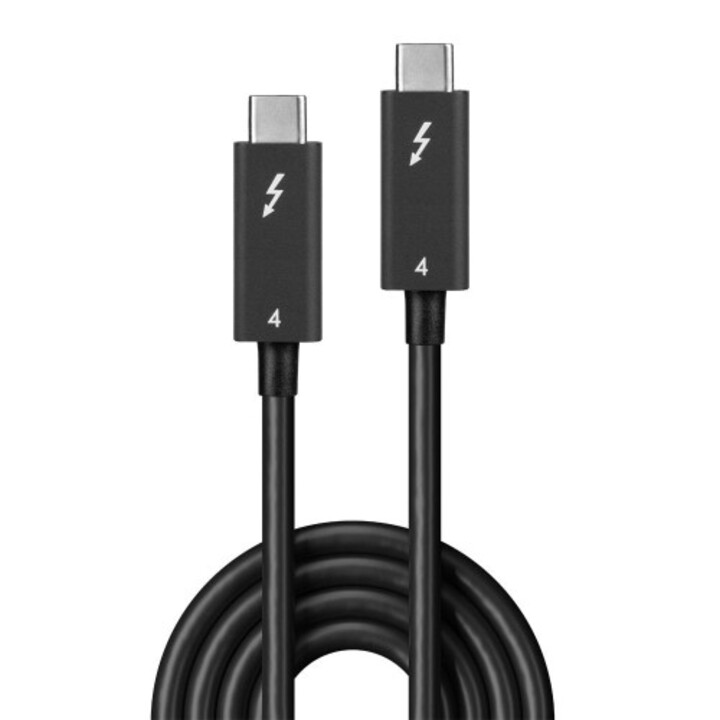 Cavo Thunderbolt Lindy 31121, 2 m, 40 Gbit/s, nero