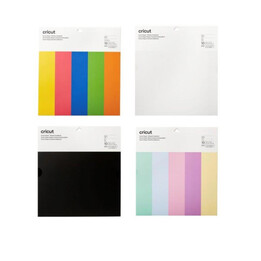 Cartolina adesiva inteligente Cricut 33x33cm, 10 folhas (branca)