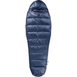 Saco de dormir de penas Małachowski Tourist 450 XL LZ, 189-200 cm, azul-marinho
