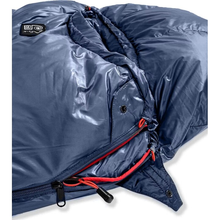 Sacco a pelo in piuma Małachowski Tourist 450 XL LZ, 189-200 cm, blu navy