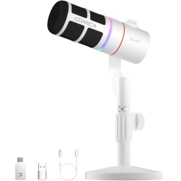 COMICA EJoy D10 Pro (D) Microfono Inalambrico Gaming Bianco 