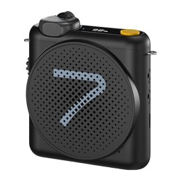7RYMS WA2 Negro - Amplificador de voz inalámbrico con micrófono lavalier