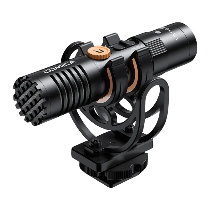 Comica VM10 Pro microfono direzionale compatto con 3,5 mm e USB-C, nero