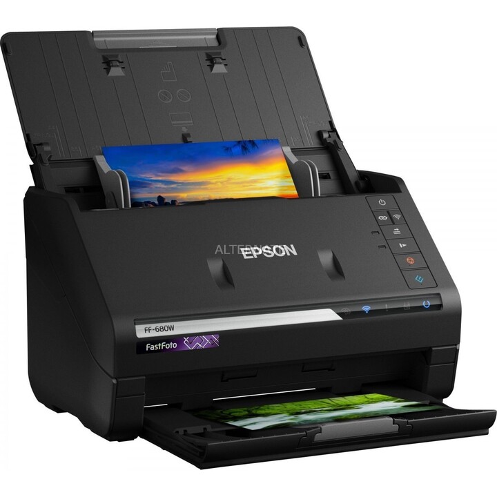 Epson FastFoto FF-680W Fotoscanner, WLAN, schwarz