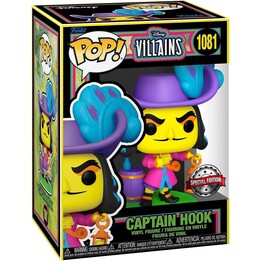 FUNKO POP Captain Hook 1081 – Disney-Bösewichte Sonderedition Black Light