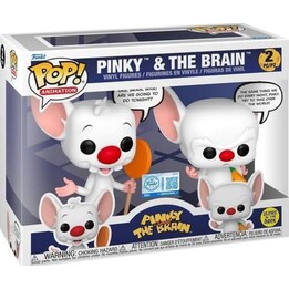 FUNKO POP - Conjunto de 2: Pinky e o Brain (Cartoon Network) - Brilha no escuro