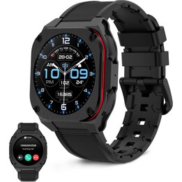 Montre connectée KSIX Zenthium - Écran LCD 1,32" · IP68 · Bluetooth · Batterie 300 mAh · Noire
