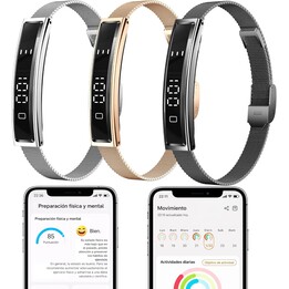 Bracelet connecté SMARTIA Vital Band BANDGOLD - Bluetooth · Suivi de la santé · Android/iOS · Or · Bracelet supplémentaire