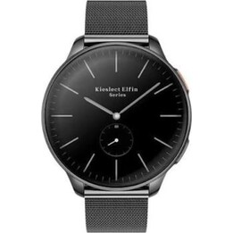 Smartwatch KIESLECT Elfin-World's Thinnest Women's - 1.32 AMOLED · Bat. 280mAh · GPS · Metal Negro/Cuero Marrón