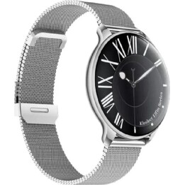 KIESLECT Elfin - O Smartwatch Feminino Mais Fino do Mundo - Tela AMOLED de 1,32" · Bateria de 280mAh · GPS · Metal Cinza/Si