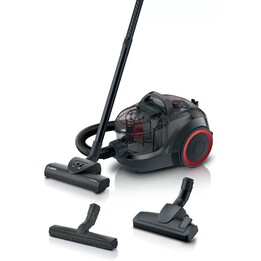 Aspirapolvere a traino senza sacco Bosch Serie 4 ProPower BGS21POW2 da 2 litri, colore nero.