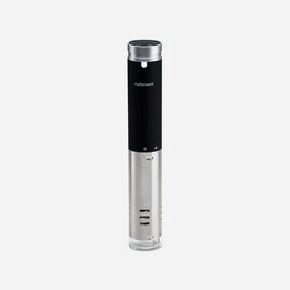 Mellerware Cheffy vacuum cooking appliance, black, stainless steel.