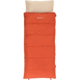 Saco de dormir Outwell Contour Junior (140 cm) - Cinza/Vermelho Tamanho: Esquerdo