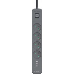 Tracer 47685 Power Line+ 5m (4 sockets +3x USB A)