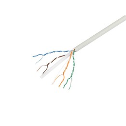 LAN-UTP-Kabel Kat. 6, 305 m, Draht CU LSZH CPR + FLUKE PASSED, grau