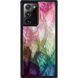 Funda iKins para Samsung Galaxy Note 20 Ultra, diseño de flor de agua negra.