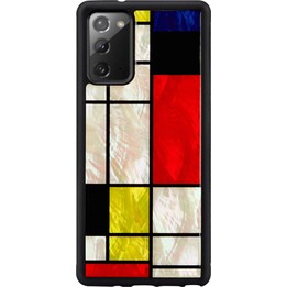 Custodia iKins per Samsung Galaxy Note 20, colore nero mondrian.